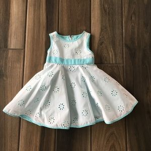 Baby Girl's Eyelet Dress. Size 12M.